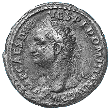 Darstellung der Minerva auf einem As des Domitianus