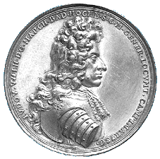 Medaille von 1693 con Philipp Heinrich Müller