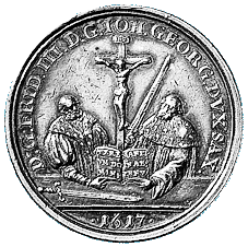 Medaillen 1717 auf die Zweihundertjahrfeier der Reformation