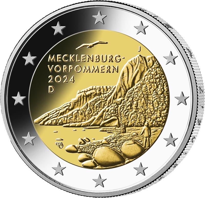 2 Euro BRD Mecklenburg-Vorpommern Königsstuhl 2024