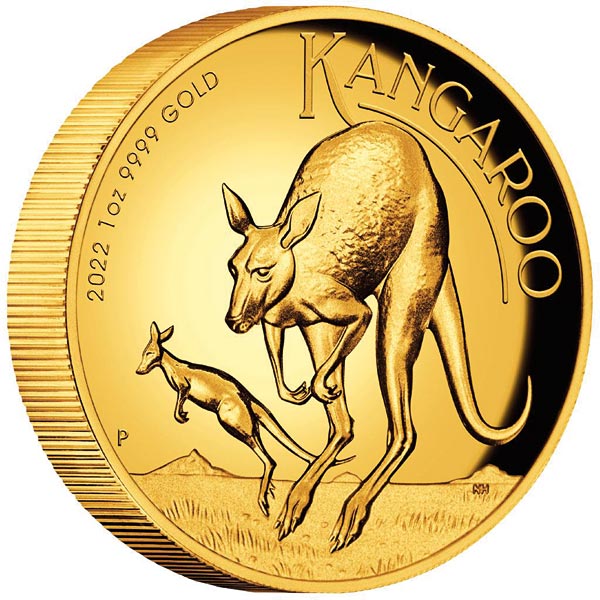 Goldmünze mit hohem Materialwert Abbildung einer australischen Goldmünze, die einen hohen Materialwert hat