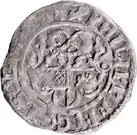 Vorderseite eines Groschens zur Kipper- und Wipperzeit in Solms-Hohensolms von 1619-1622